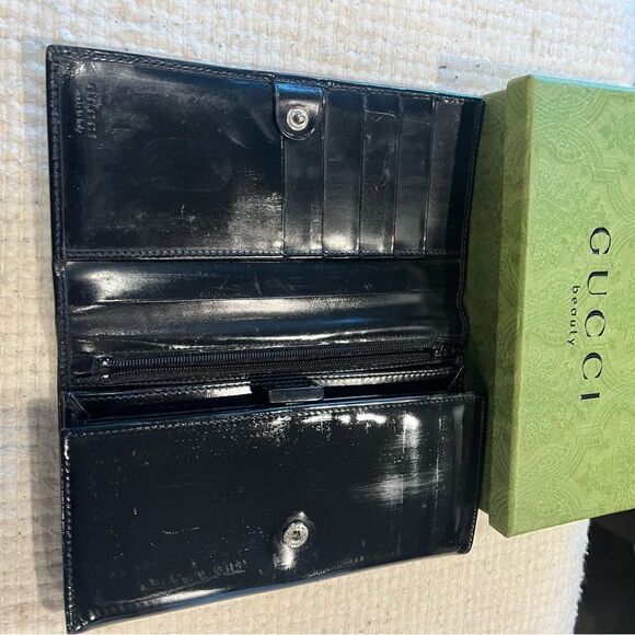 Gucci Black Leather Long Wallet - Picture 14 of 14